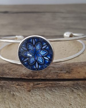 Bracelet cabochon marine