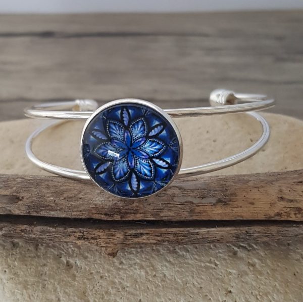 Bracelet cabochon marine